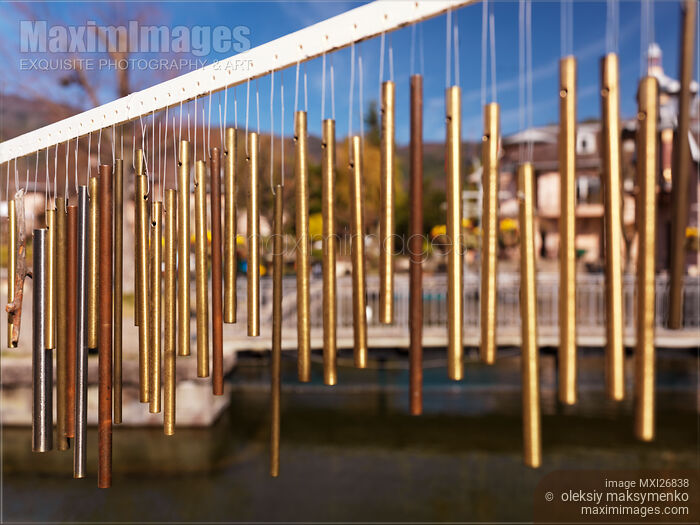 Stock photo of Set of bar chimes Buy commercial use license at MaximImages