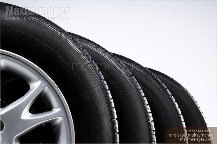 Set of Tires Stock photo of Set of Tires Buy commercial use license at MaximImages