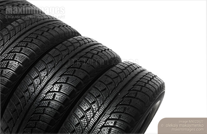 Stock photo of Set of Winter Tires Buy commercial use license at MaximImages