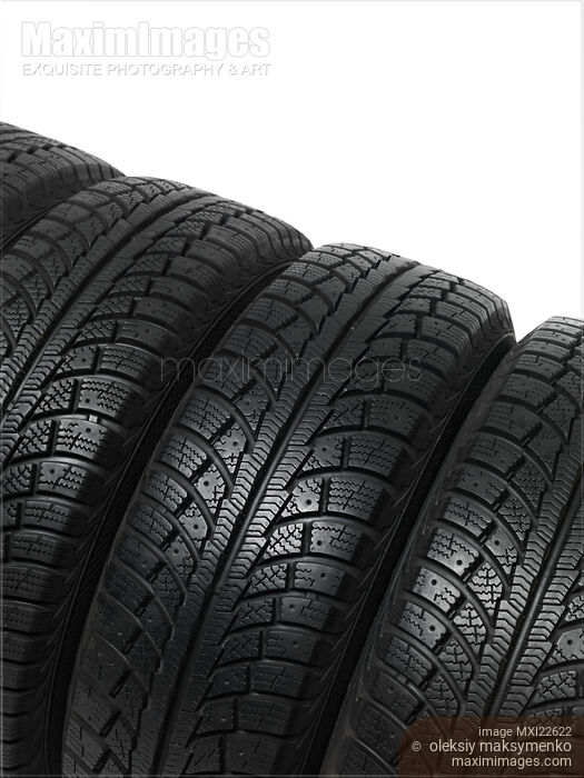 Stock photo of Set of Winter Tires Buy commercial use license at MaximImages