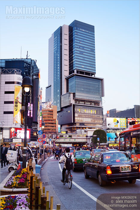 Stock photo of Shibuya Hikarie building in Tokyo Buy commercial use license at MaximImages