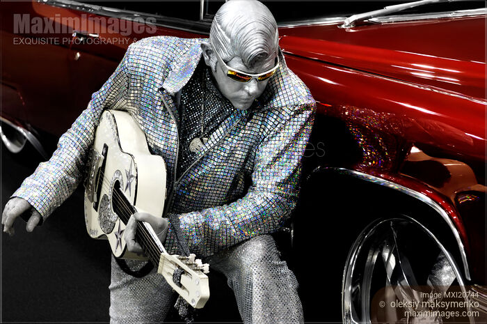 Silver Elvis Stock photo of Silver Elvis Buy commercial use license at MaximImages