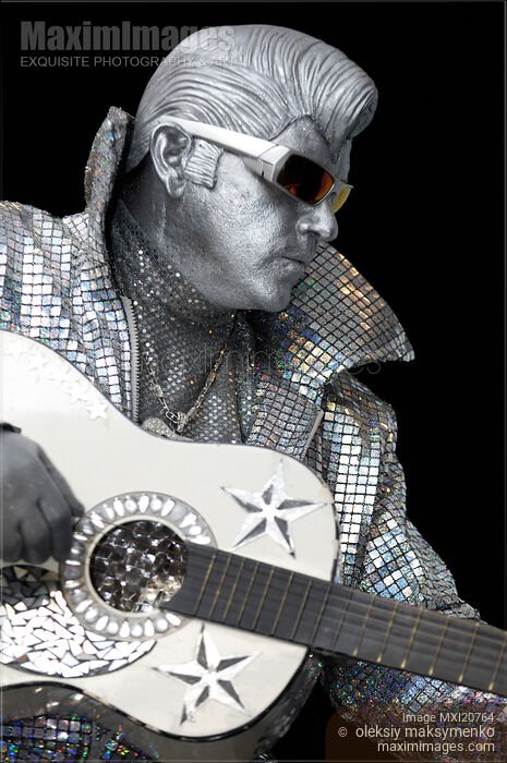 Silver Elvis Stock photo of Silver Elvis Buy commercial use license at MaximImages