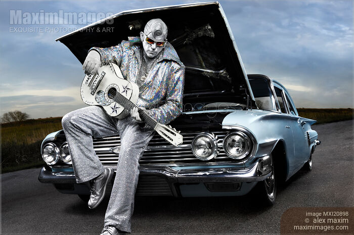 Stock photo of Silver Elvis Buy commercial use license at MaximImages
