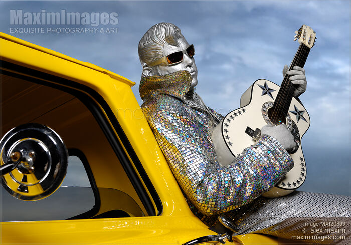 Silver Elvis Stock photo of Silver Elvis Buy commercial use license at MaximImages