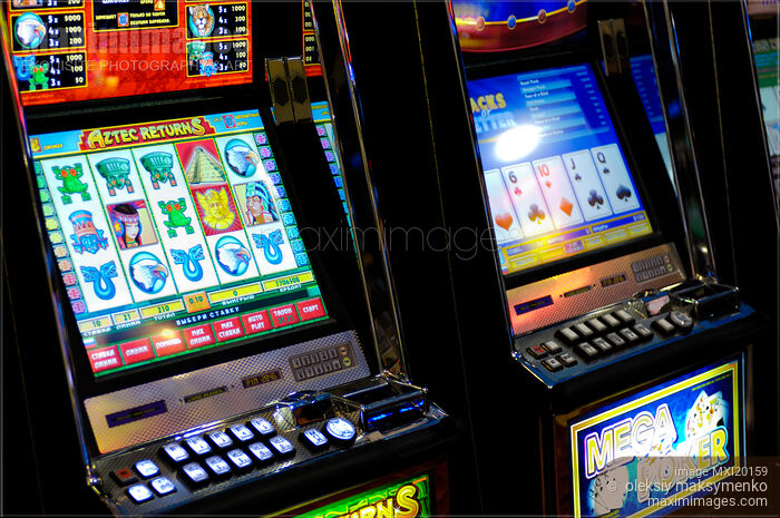 Slot Machines Stock photo of Slot Machines Buy commercial use license at MaximImages