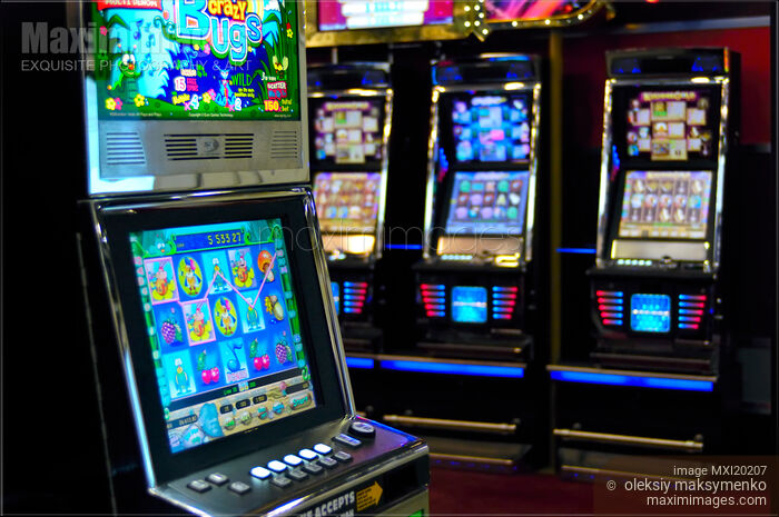 Slot Machines Stock photo of Slot Machines Buy commercial use license at MaximImages