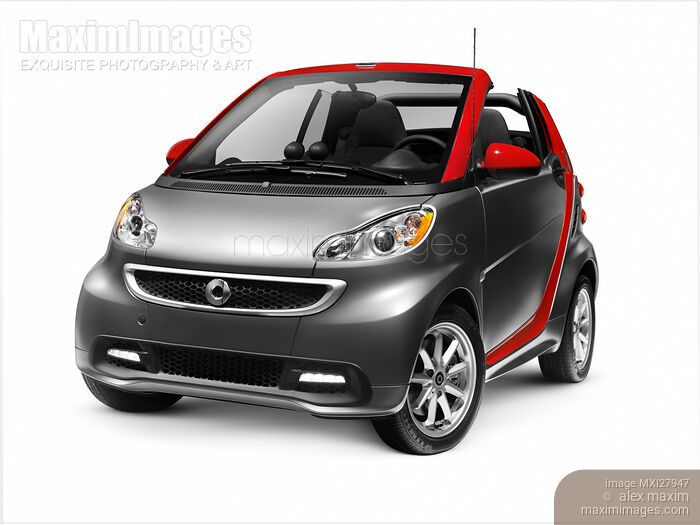 Smart Fortwo Electric Drive Cabriolet electric car Stock photo of Smart Fortwo Electric Drive Cabriolet electric car Buy commercial use license at MaximImages