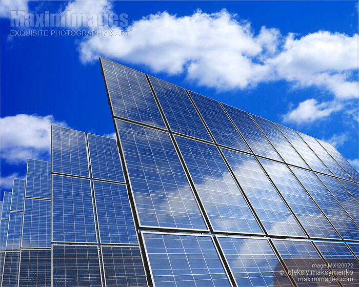 Stock image of Solar Panels Buy commercial use license at MaximImages