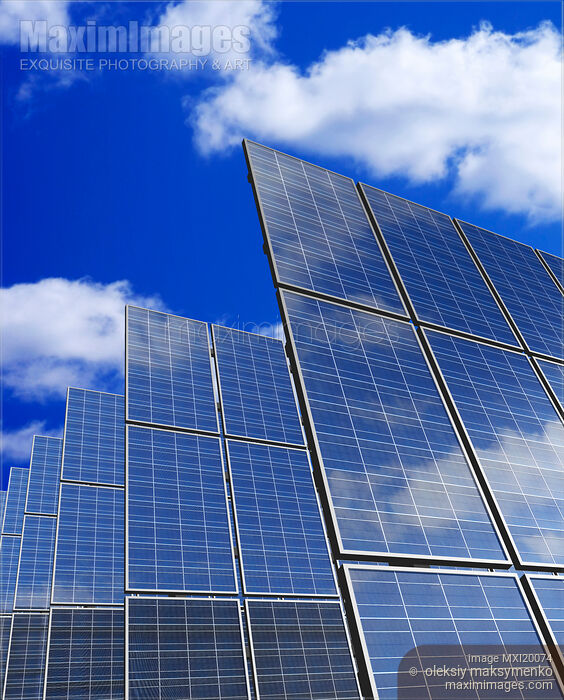 Stock image of Solar Panels Buy commercial use license at MaximImages