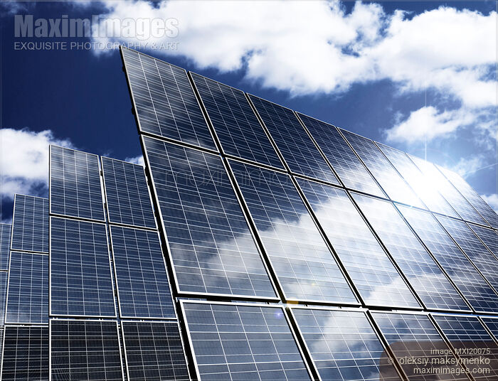 Stock image of Solar Panels Buy commercial use license at MaximImages