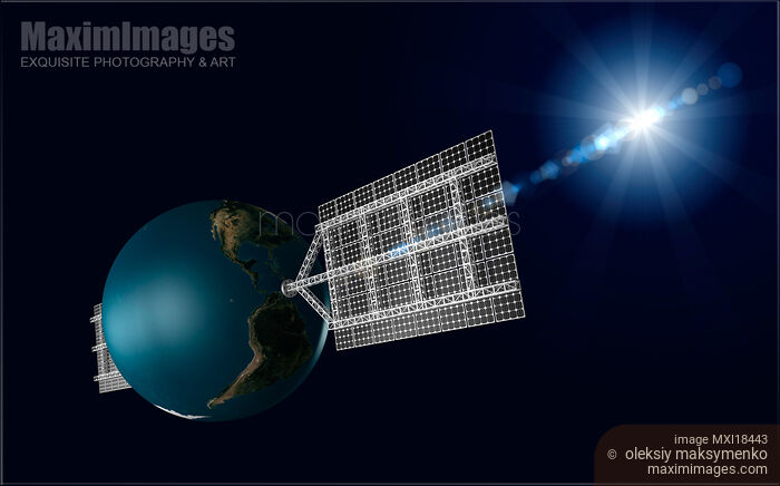 Stock image of Solar Powered Earth Buy commercial use license at MaximImages