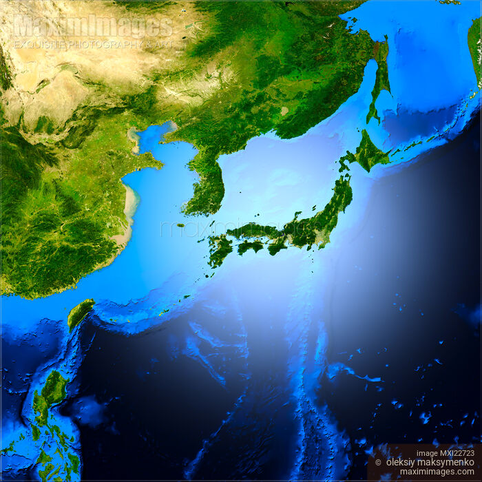 Stock image of Space View on Japan Buy commercial use license at MaximImages