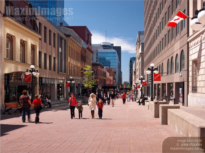 Sparks Street Ottawa Downtown Stock photo of Sparks Street Ottawa Downtown Buy commercial use license at MaximImages