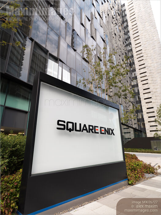 Square Enix building sign Stock photo of Square Enix building sign Buy commercial use license at MaximImages