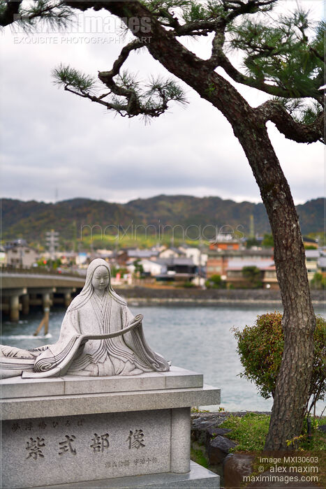 Statue of Murasaki Shikibu Japanese poet author of The Tale of Genji in Uji Stock photo of Statue of Murasaki Shikibu Japanese poet author of The Tale of Genji in Uji Buy commercial use license at MaximImages