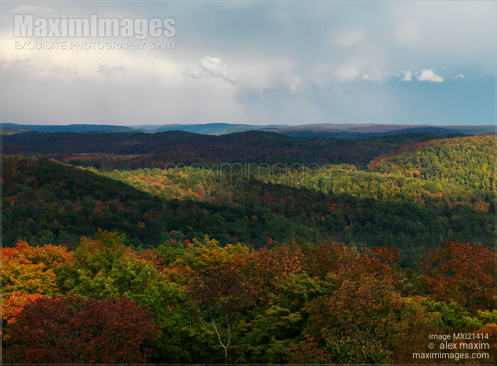 Storm Clouds over Fall Nature Scenery Stock photo of Storm Clouds over Fall Nature Scenery Buy commercial use license at MaximImages