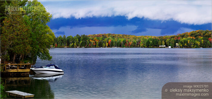 Stock photo of Storm Clouds over the Lake of Bays Buy commercial use license at MaximImages