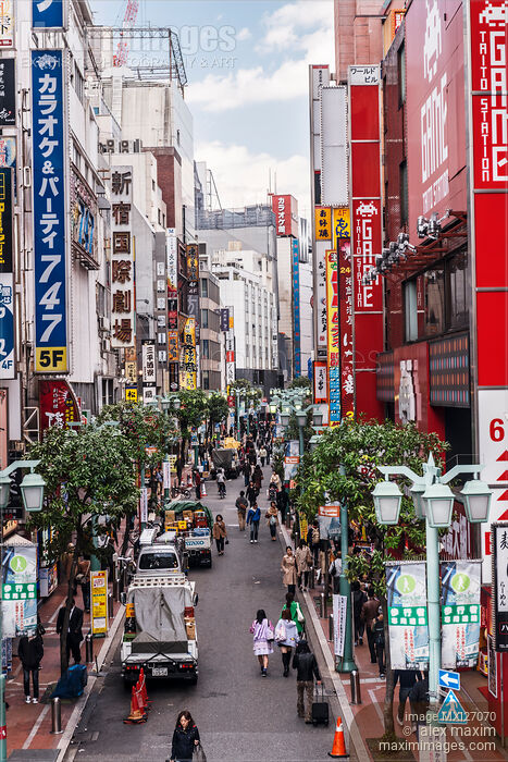 Stock photo of Streets of Shinjuku Tokyo Japan Buy commercial use license at MaximImages