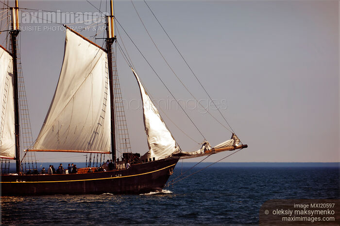 Stock photo of Tall Ship Schooner Buy commercial use license at MaximImages