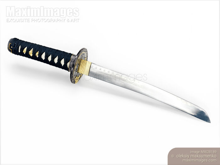 Stock photo of Tanto short Japanese sword Buy commercial use license at MaximImages