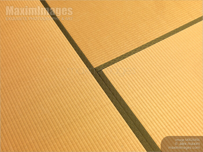Stock photo of Tatami mats on the floor Buy commercial use license at MaximImages