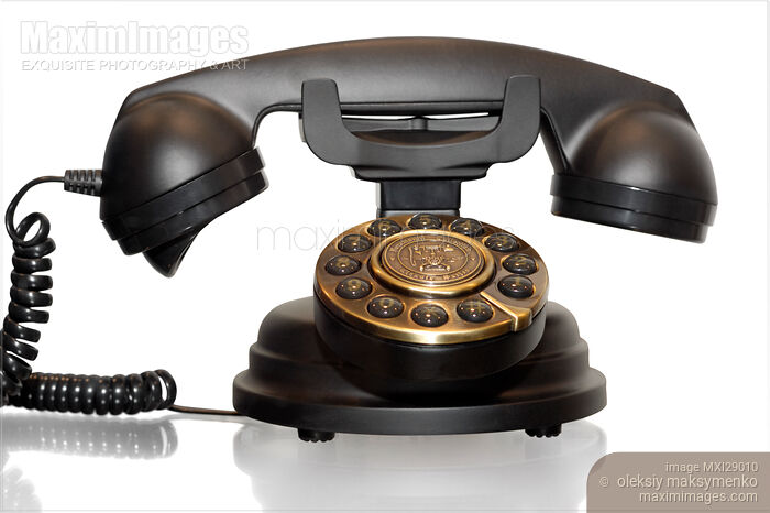 Stock photo of Telephone in Antique Style Buy commercial use license at MaximImages