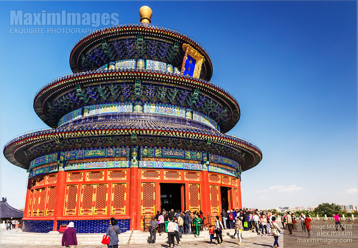 Temple of Heaven Hall of Prayer in Beijing Stock photo of Temple of Heaven Hall of Prayer in Beijing Buy commercial use license at MaximImages