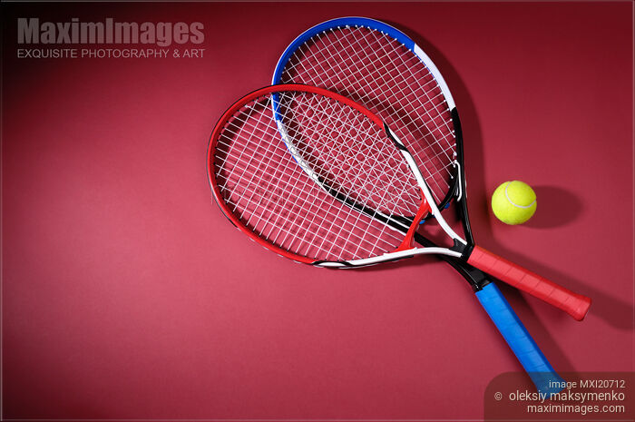 Stock photo of Tennis Rackets Buy commercial use license at MaximImages