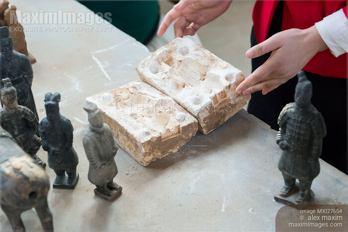 Stock photo of Terracotta warrior mold Buy commercial use license at MaximImages