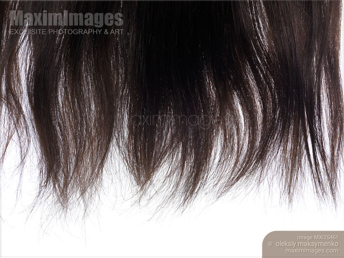 Photo Of Texture Of Dark Brown Hair Ends Stock Image Mxi25461