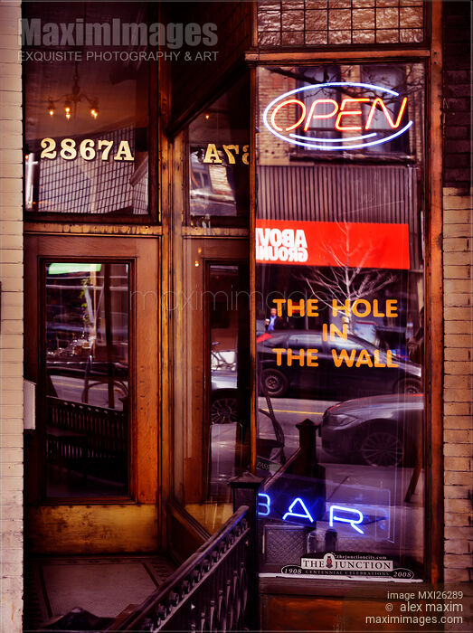 Stock photo of The Hole in The Wall bar at the Junction Toronto Buy commercial use license at MaximImages
