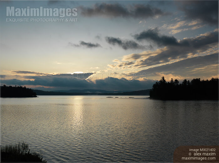 The Lake of Two Rivers at Dawn Stock photo of The Lake of Two Rivers at Dawn Buy commercial use license at MaximImages