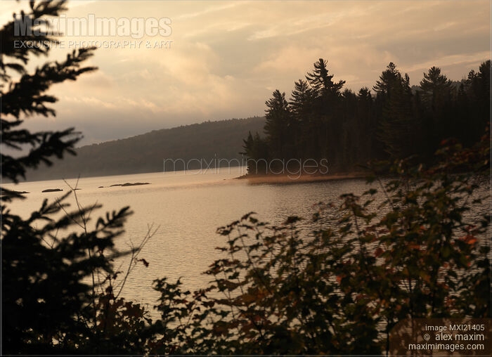 The Lake of Two Rivers at Dawn Stock photo of The Lake of Two Rivers at Dawn Buy commercial use license at MaximImages