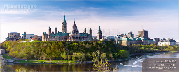 Stock photo of The Parliament Hill in Ottawa Canada Buy commercial use license at MaximImages