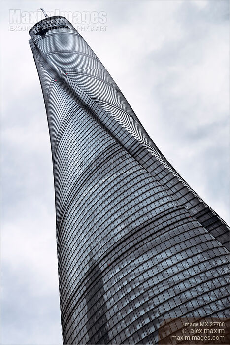 The Shanghai Tower skyscraper in Pudong Shanghai Stock photo of The Shanghai Tower skyscraper in Pudong Shanghai Buy commercial use license at MaximImages