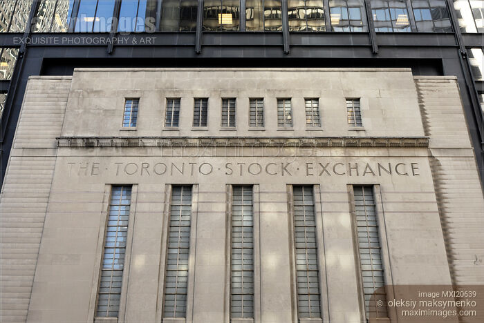 Stock photo of The Toronto Stock Exchange Buy commercial use license at MaximImages