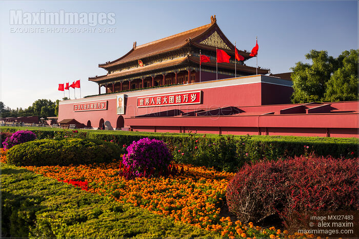 Tiananmen in Beijing China Stock photo of Tiananmen in Beijing China Buy commercial use license at MaximImages