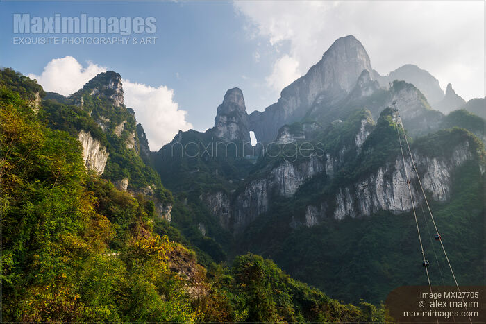 Stock photo of Tianmen Mountain Zhangjiajie China Buy commercial use license at MaximImages