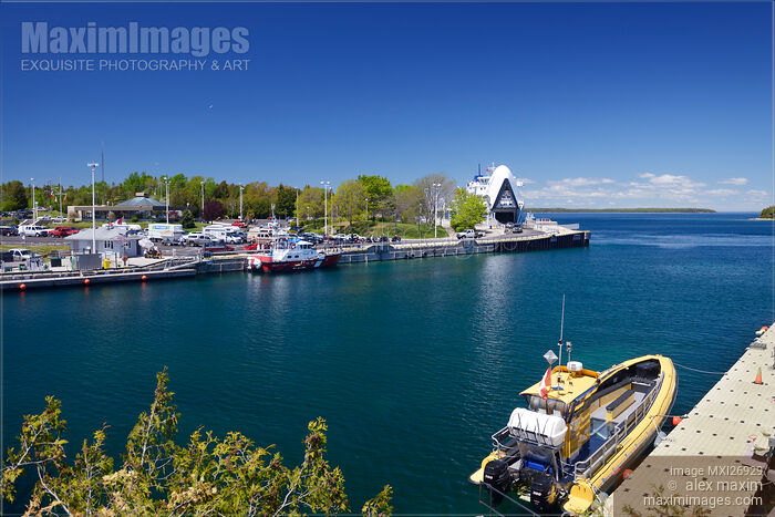 Stock photo of Tobermory harbour Canada Buy commercial use license at MaximImages
