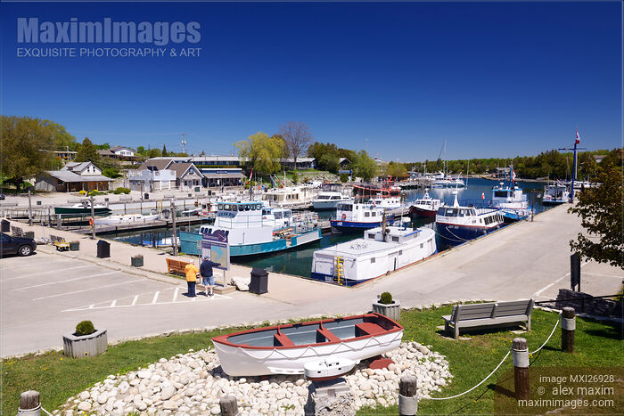 Tobermory harbour Ontario Canada Stock photo of Tobermory harbour Ontario Canada Buy commercial use license at MaximImages