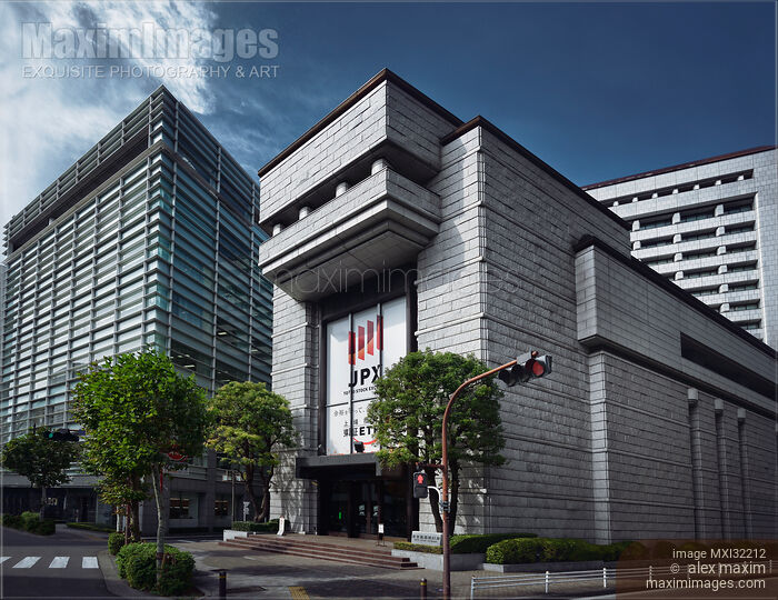 Stock photo of Tokyo Stock Exchange main building in Tokyo Japan Buy commercial use license at MaximImages