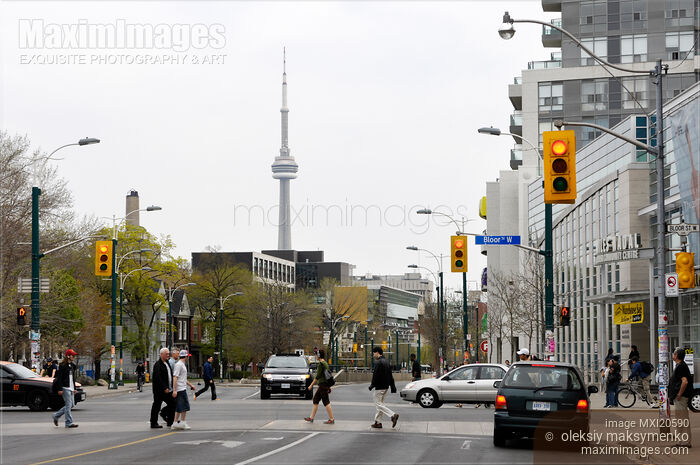 Toronto Bloor and Spadina Streets Stock photo of Toronto Bloor and Spadina Streets Buy commercial use license at MaximImages