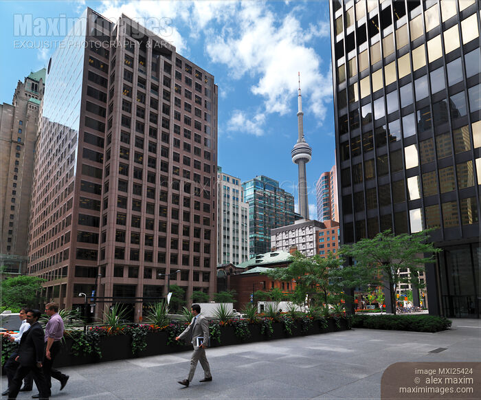 Toronto downtown and CN tower Stock photo of Toronto downtown and CN tower Buy commercial use license at MaximImages