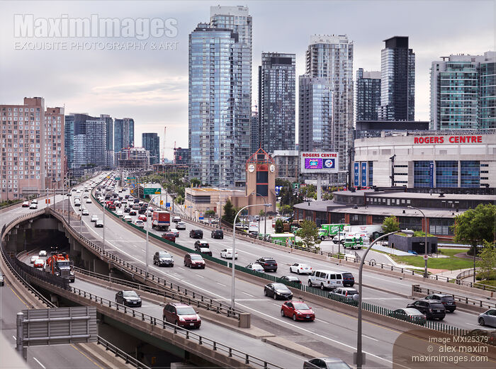 Toronto Downtown Gardiner Expressway Stock photo of Toronto Downtown Gardiner Expressway Buy commercial use license at MaximImages