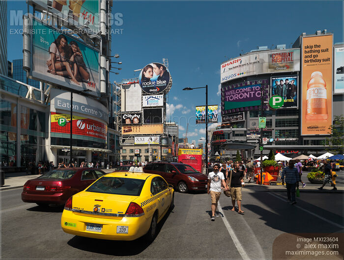 Toronto Dundas Square Stock photo of Toronto Dundas Square Buy commercial use license at MaximImages