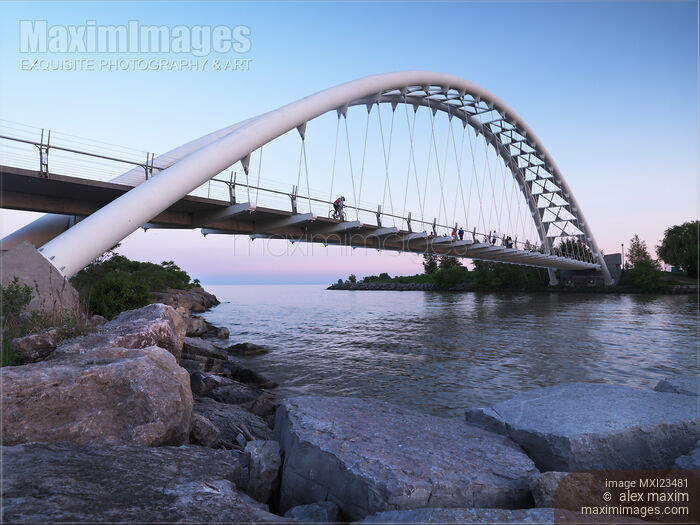 Stock photo of Toronto The Humber River Arch Bridge Buy commercial use license at MaximImages