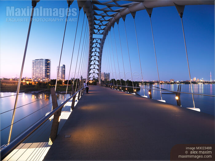 Stock photo of Toronto The Humber River Arch Bridge Buy commercial use license at MaximImages