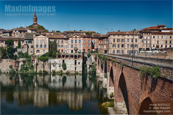 Town of Albi in South of France historic old city scenery Stock photo of Town of Albi in South of France historic old city scenery Buy commercial use license at MaximImages