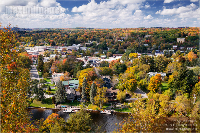 Stock photo of Town of Huntsville Muskoka Ontario Buy commercial use license at MaximImages
